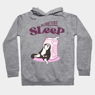 Funny Cat Sleeping | All I Want to Do Is Sleep Hoodie